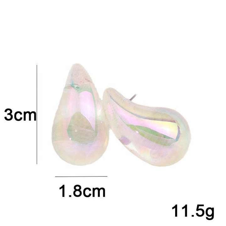 Multi Shade Tea Drop Earrings - Image 2