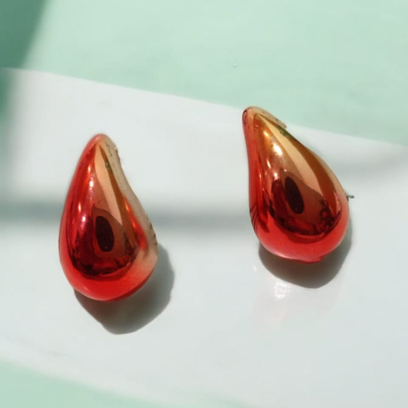 Golden Tea Drop Earrings