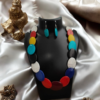 Fancy Resin Multi Color Necklace Set