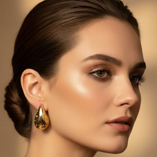 216Golden Tea Drop Earrings