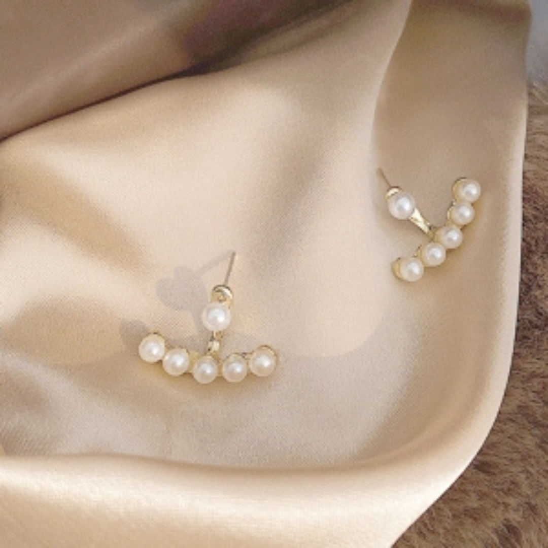 Pearl Ear Jacket Earrings. - Image 3