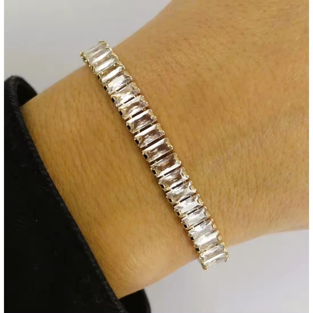 Baguette Cut Tennis Bracelet - Image 2