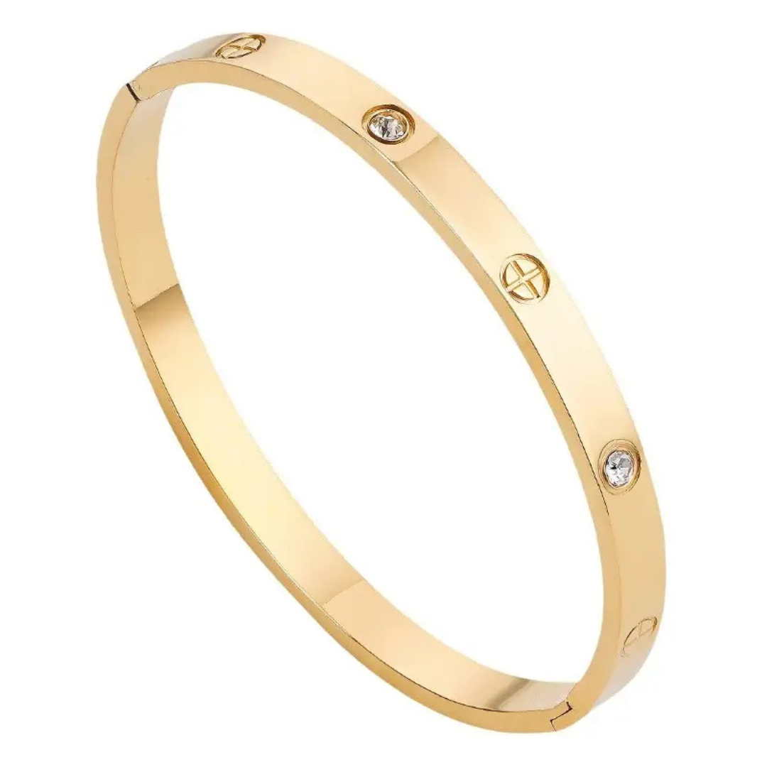 Cartier-Inspired Love Bangle Bracelet.