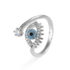 Adjustable Evil Eye Ring