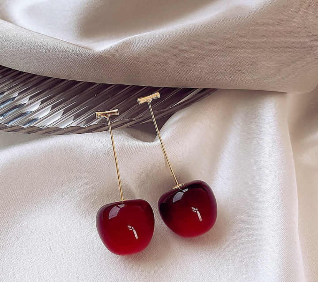 Cherry Drop Earrings