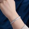O14 Baguette Cut Tennis Bracelet