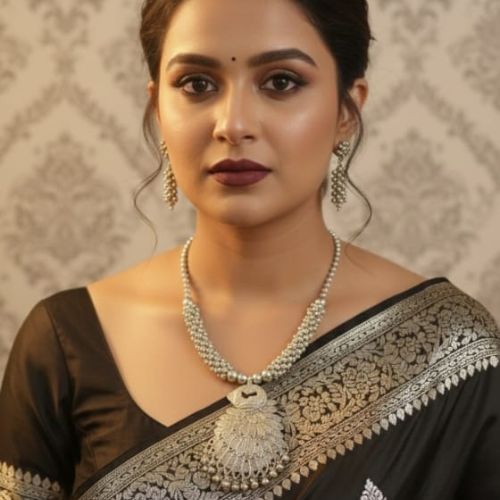 23Beautiful oxidised set or Oxidised silver jewelry set