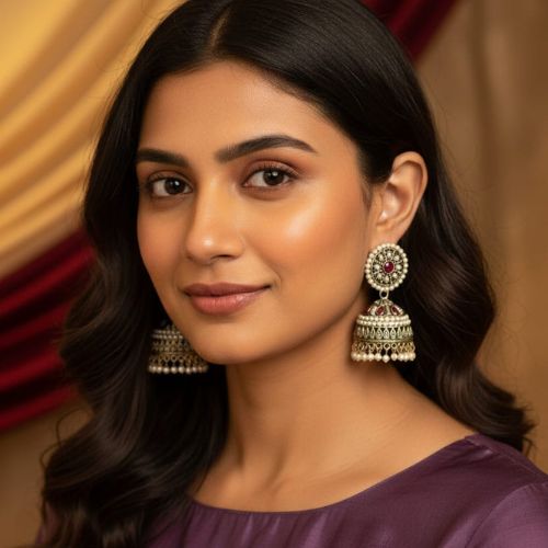 242 Jhumka earrings - Image 3