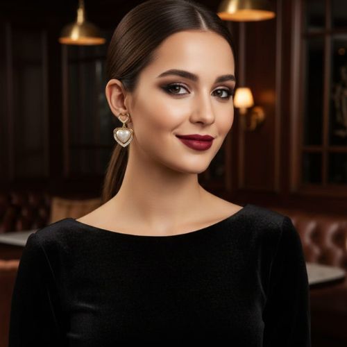 115Coren collection sweet heart Earrings. - Image 3