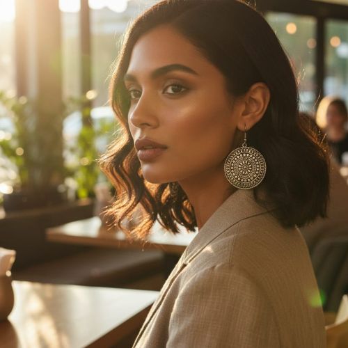 346 Outstanding gold earrings