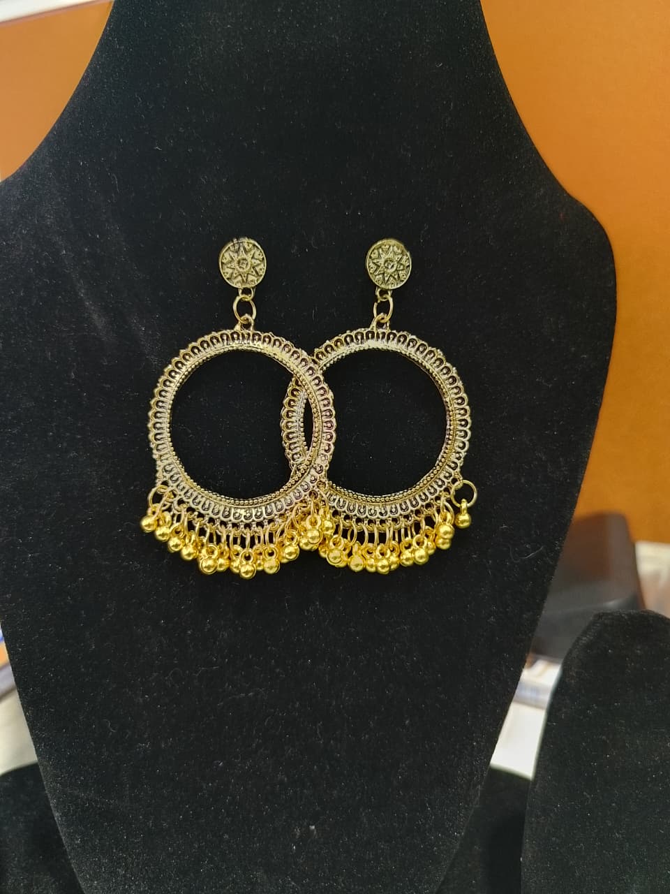 traditional Indian Jhumka earrings, - Image 3