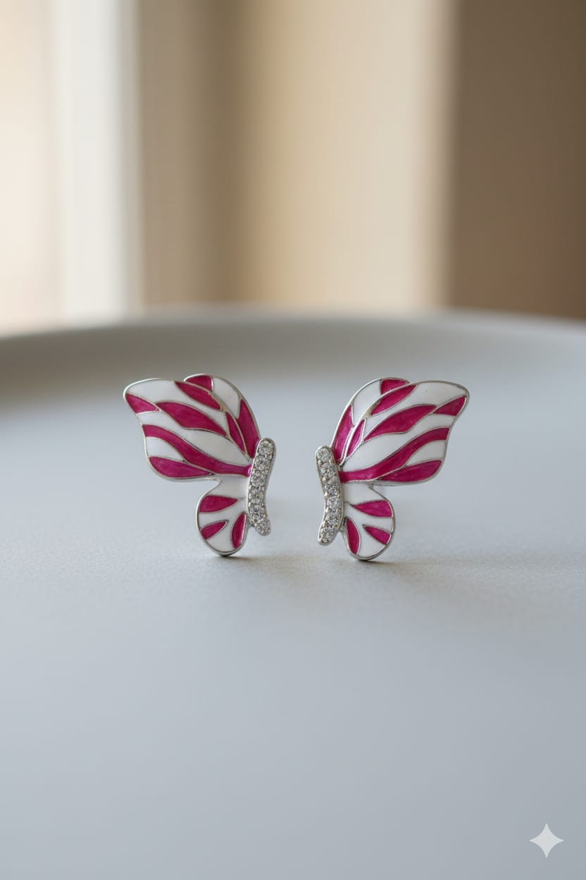 Butterfly Ear Studs.