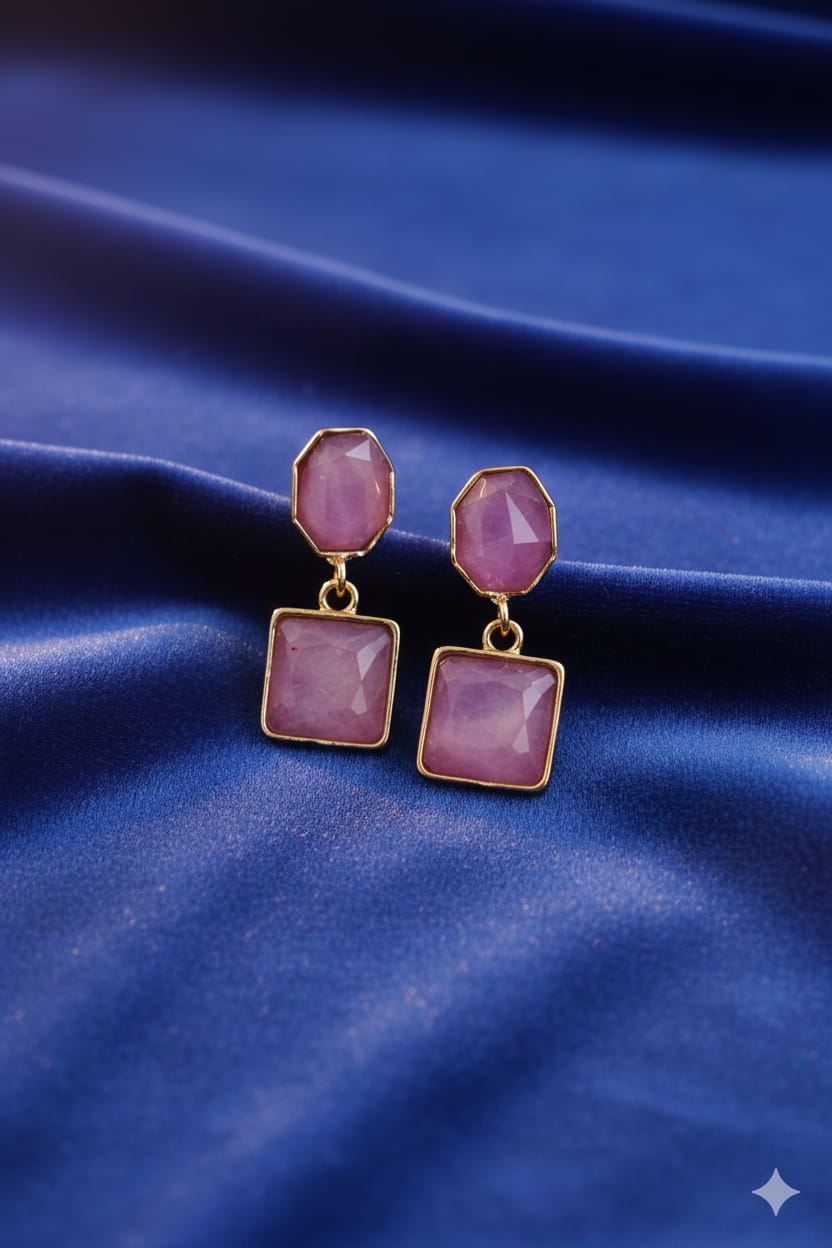 Jjk-75Korean square earrings