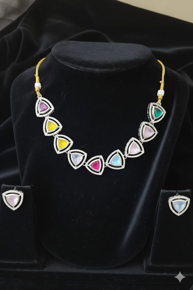 249 JN Handicraft Alloy Multicolor Jewellery Sets: - Image 3