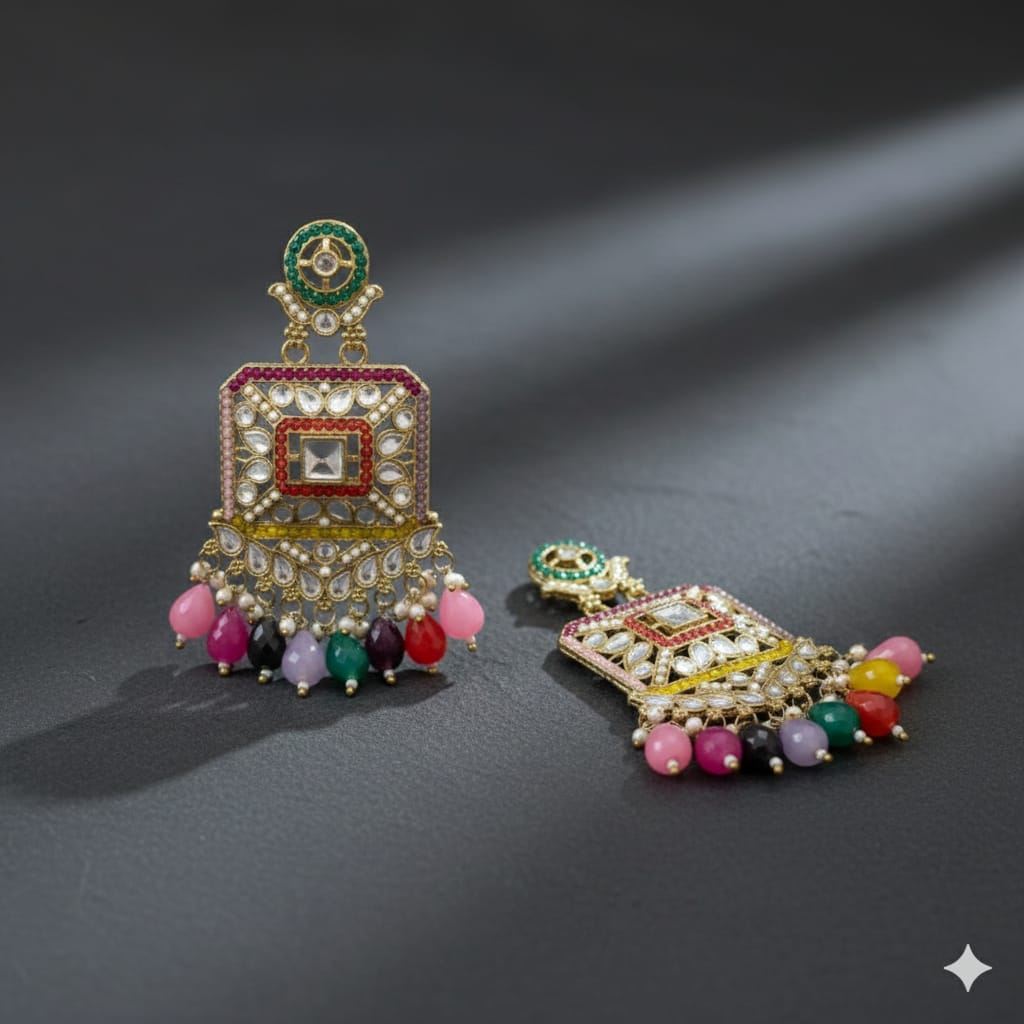 Kundan earrings