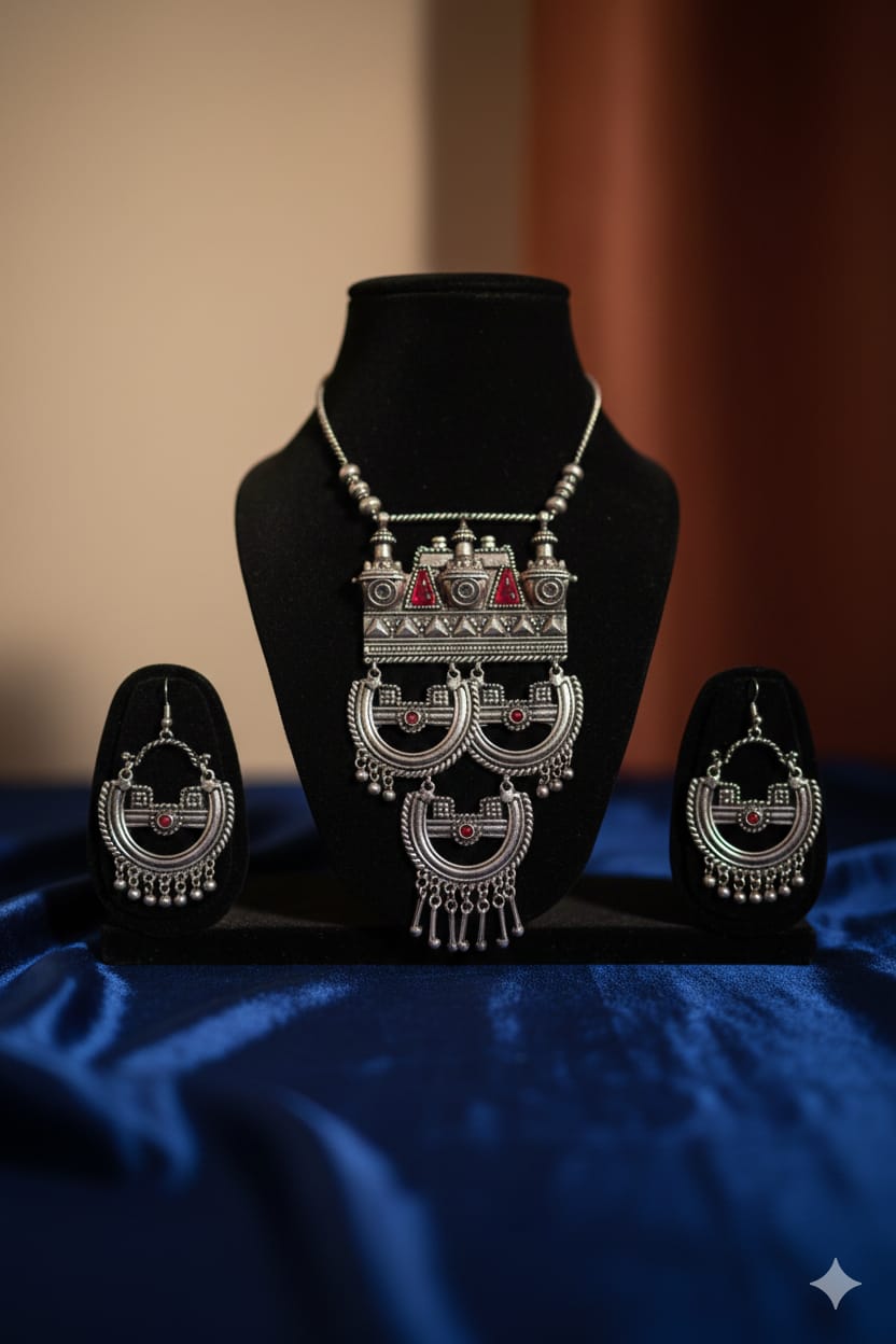 Meenakari jewellery set