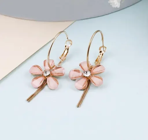 113Flower hanging earrings - Image 3