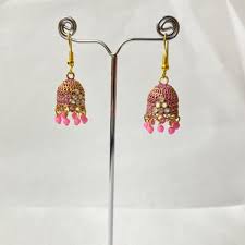 Jhumka earrings, - Image 2