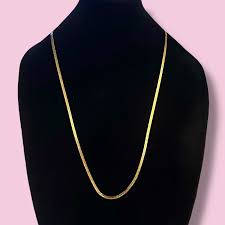 stylish gold-plated chain,