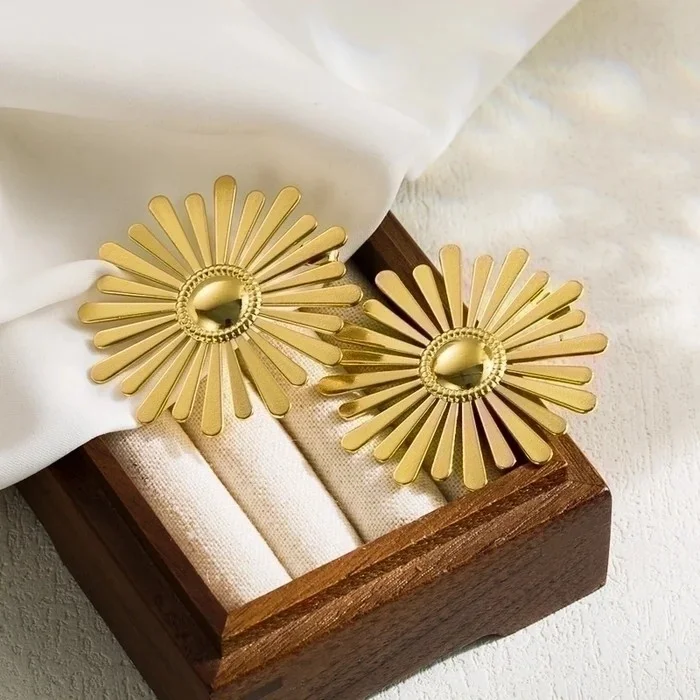 Jewelz gold-plated contemporary stud earrings