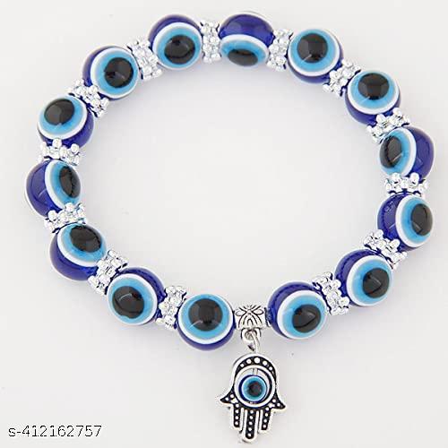 Evil Eye bracelet with a Hamsa Hand charm. - Image 2