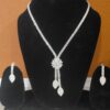 Zircon or Cubic Zirconia (CZ) Necklace and Earrings Set.
